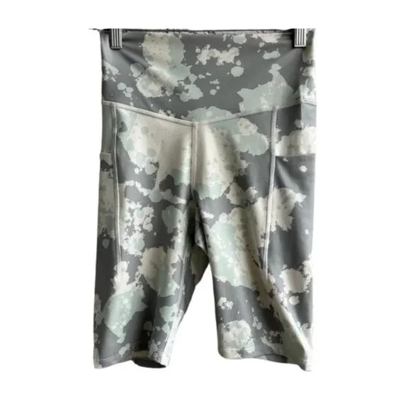 THE NORTH FACE Light Camouflage Fitted Biker Shorts with Pockets Women’s Medium - Picture 1 of 14